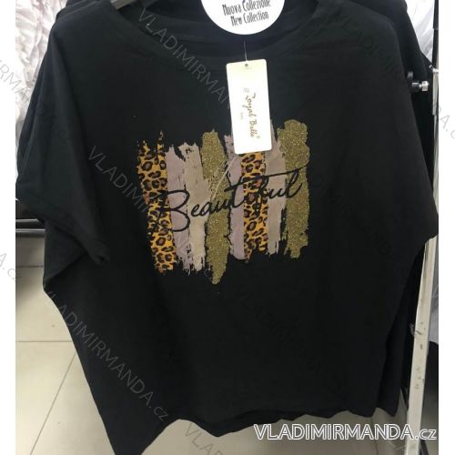 Tunika oversize krátky rukáv dámska (S/M/L/XL ONE SIZE) TALIANSKA MÓDA IMM22284