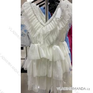 Šaty tylové bez rukávů letní dámské (S/M ONE SIZE) ITALSKá MóDA IMM22296