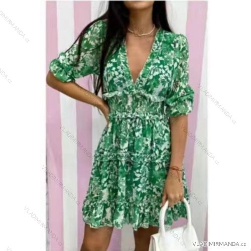 Summer short sleeve summer dress (S / M ONE SIZE) ITALIAN FASHION IMWY21019
