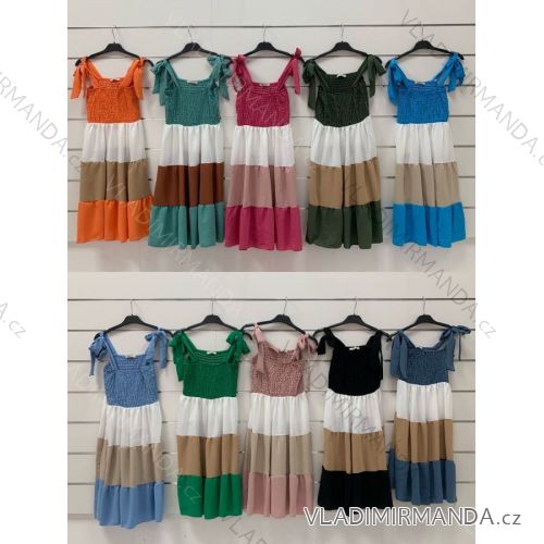 Summer short sleeve summer dress (S / M ONE SIZE) ITALIAN FASHION IMWY21019