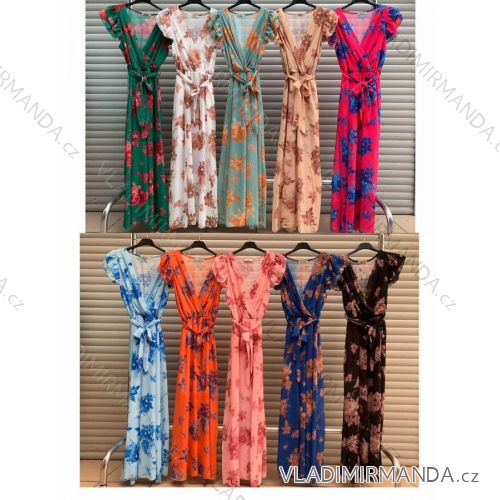 Summer short sleeve summer dress (S / M ONE SIZE) ITALIAN FASHION IMWY21019