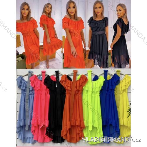 Summer short sleeve summer dress (S / M ONE SIZE) ITALIAN FASHION IMWY21019