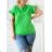 Tunika s přívěskem krátký rukáv dámská (S/M/L ONE SIZE) ITALSKÁ MÓDA IMWA221450