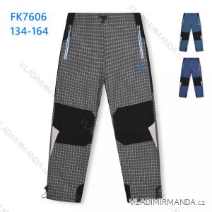 Kalhoty plátěné bavlněné dorost chlapecké (134-164) KUGO FK7606