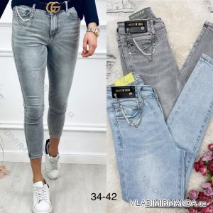 Rifle jeans dlhé dámske (34-42) JEANS JAW22BK273