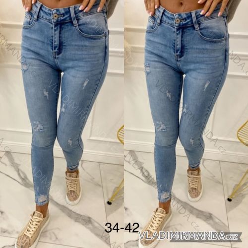 Rifle jeans dlouhé dámské (34-42) JEANS JAW22BK241
