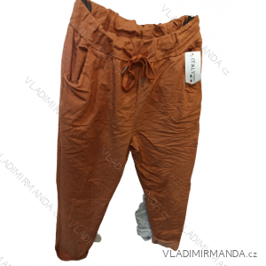 Nohavice strečové dámske nadrozmer (XL/2XL/3XL ONE SIZE) TALIANSKA MÓDA IMJ220015