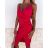 Šaty elegantní mini na ramínka dámské (S/M ONE SIZE) ITALSKÁ MÓDA IM322105
