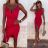 Šaty elegantní mini na ramínka dámské (S/M ONE SIZE) ITALSKÁ MÓDA IM322105