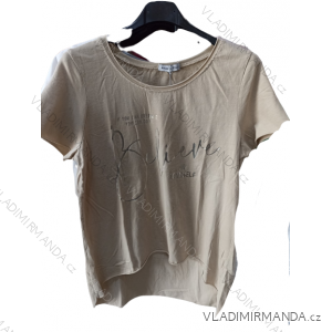 Tunika T-Shirt Kurzarm Frauen (Uni s / l) ITALIAN FASHION IM520111