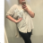 Košile 3/4 dlouhý rukáv dámská nadrozměr (3XL/4XL ONE SIZE) ITALSKá MóDA IM422410