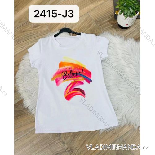 T-Shirt Kurzarm Frauen (UNI S-M) ITALIENISCHE MODE IMM20330