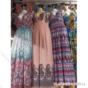 Šaty košilové dlouhý rukáv dámské (S/M ONE SIZE) ITALSKÁ MODA IMB22500