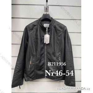 Übergroße Kunstlederjacke (46-54) MISS SISI PMWB22B211956