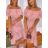 Šaty letní s páskem šifonové carmen dámské (S/M/L ONE SIZE) ITALSKÁ MÓDA IMWM221522