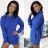 Women's Sweatshirt Extended Hoodie Long Sleeve (S / M / L ONE SIZE) ITALIAN FASHION IMWK221561