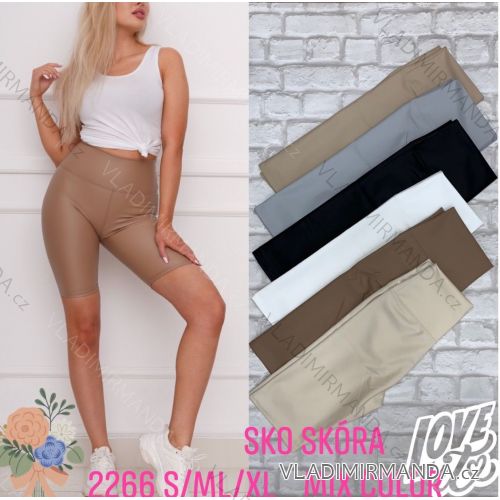 Legíny kraťasy koženkové dámské (S-XL) TURECKÁ MÓDA TMWL232266