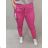 Kalhoty strečové dámské nadrozměr (XL/2XL/3XL ONE SIZE) ITALSKÁ MÓDA IMJ220015/DR 2XL/3XL Modrá světlá