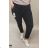 Kalhoty strečové dámské nadrozměr (XL/2XL/3XL ONE SIZE) ITALSKÁ MÓDA IMJ220015/DR 2XL/3XL Modrá světlá