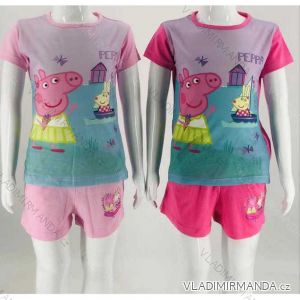 Souprava letní/plážový set tričko a kraťasy dětská pig peppa dívčí (2-6let) SETINO PEP22-0877