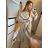 Women's long fleece coat (M / L ONE SIZE) ITALIAN FASHION IMD211105 Camel brown M / L