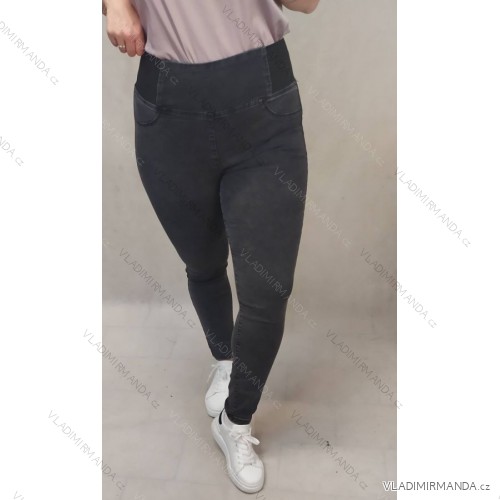 Rifle jeans dámské nadrozměrné (vel 30-38) M.SARA MA620MS1291g-5 Černá 34