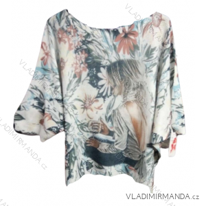 Oversize-Pullover für Damen mit Aufdruck (M / L ONE SIZE) ITALIAN FASHION IMB22CAROL