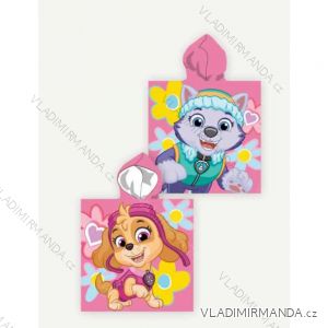 Pončo paw patrol bavlněné dětské dívčí (55x110 cm) SETINO PAW-H-PONCHO-110