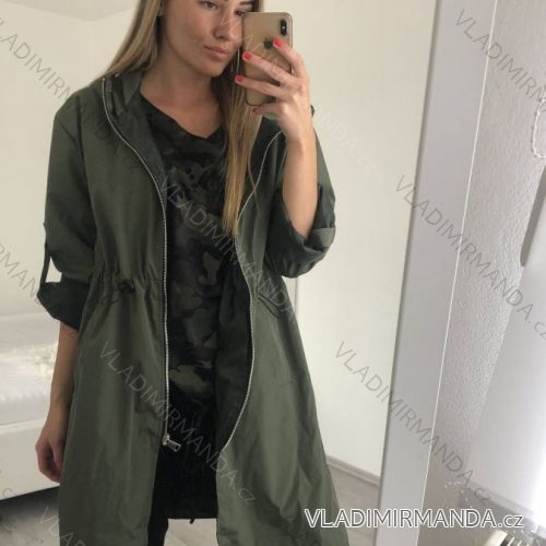 Coat Women's Long Jacket (S / M / L ONE SIZE) ITALIAN FASHION IMC21697