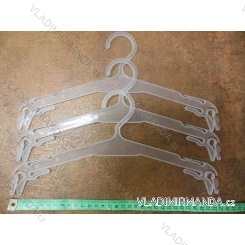 Priehladné plastové ramienko na prádlo (31cm) UNI CHY07PS