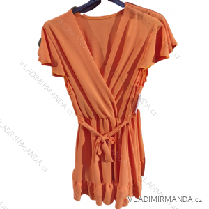 Ärmelloses Kurzarmkleid Damen (uni sm) ITALIENISCHE Mode IM21818017