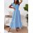 Women's Long Sleeveless Summer Dress (S / M / L ONE SIZE) ITALIAN FASHION IMD22390