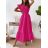 Women's Long Sleeveless Summer Dress (S / M / L ONE SIZE) ITALIAN FASHION IMD22390