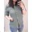 Košile lněná dlouhý rukáv dámská nadrozměr (M/L ONE SIZE) ITALSKá MóDA IM722037