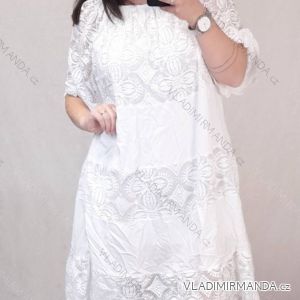 Šaty krátký rukáv dámská nadrozměr (3XL/4XLONE SIZE) ITALSKá MóDA IM422496LH/DR