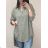 Košile oversize s páskem krátký rukáv dámské nadrozměr (4XL/5XL ONE SIZE) ITALSKÁ MÓDA IM422SIGNA