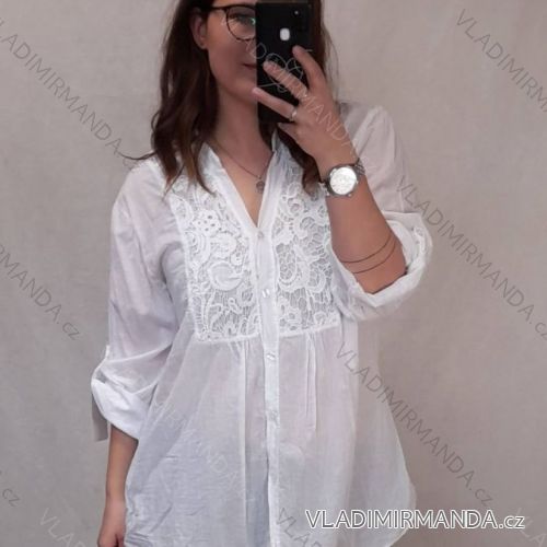 Košile s krajkou dámská (L/XL ONE SIZE) ITALSKá MóDA IM722147