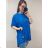 Shirt Dress 3/4 Sleeve Ladies (UNI XS-M) ITALIAN FASHION IM120068 3xl / 4xl <p>blue</p>