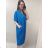 Šaty maxi dlouhé oversize krátký rukáv dámské nadrozměr (4XL/5XL ONE SIZE) ITALSKÁ MÓDA IMD22139