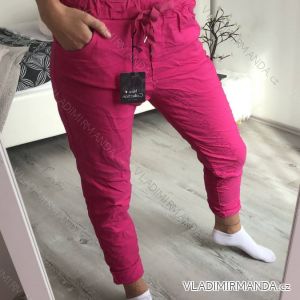 Kalhoty strečové dámské (s/m/l one size) ITALSKÁ MÓDA IM520055