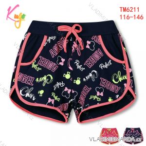 Kraťas Shorts mit Pailletten Baby Teenager Mädchen (98-128) KUGO K627