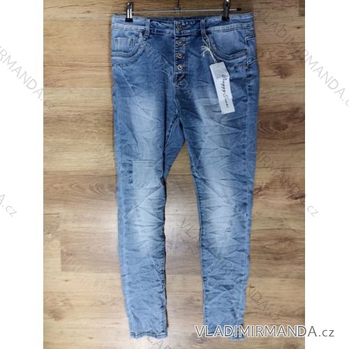 Rifle jeans baggy dlouhé dámské (XS-XL) JEWELLY JEW22JW2656