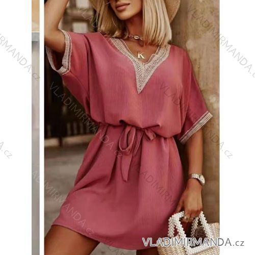 Summer short sleeve summer dress (S / M ONE SIZE) ITALIAN FASHION IMWY21019