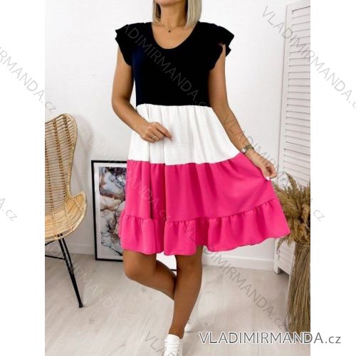 Summer short sleeve summer dress (S / M ONE SIZE) ITALIAN FASHION IMWY21019