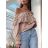 Top halenka carmen letní dlouhý rukáv dámský (S/M/L ONE SIZE) ITALSKÁ MÓDA IMWM221701