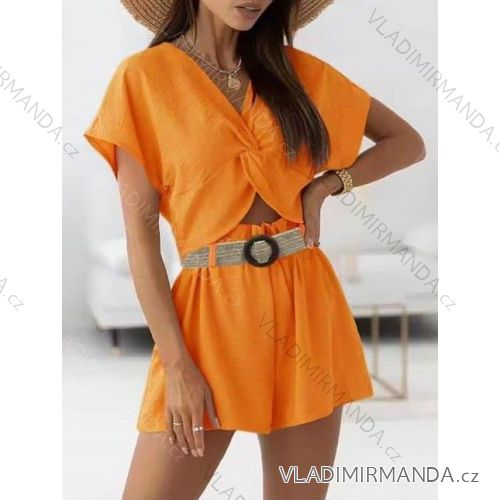 Souprava letní top a kraťasy dámská (S/M/L ONE SIZE) ITALSKÁ MÓDA IMWG221769