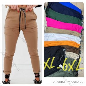 Kalhoty dlouhé strečové dámské nadrozměr (XL-6XL) ITALSKÁ MÓDA IMWA221820
