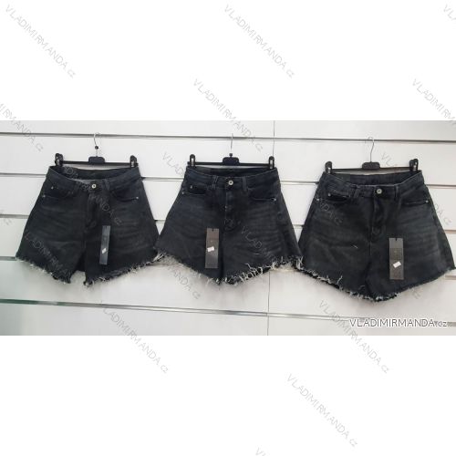 Kraťasy šortky riflové  pružné dámské (S-XL) ITALSKÁ MÓDA IMWA221840
