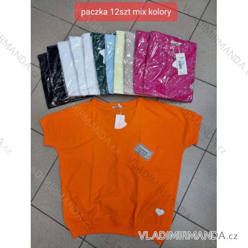 Tričko krátký rukáv dámské (S-XL) TURECKÁ MÓDA TMWG22G5325