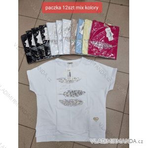 Tričko krátký rukáv dámské (S-XL) TURECKÁ MÓDA TMWG22G5546